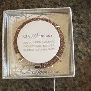 Swarovski Crystal Energy Bracelet with Silver Accents